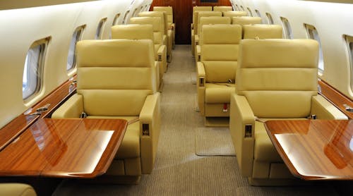 The 15 Seat Vip Aircraft Is Transformed Into A 19 Seat Corporate Shuttle