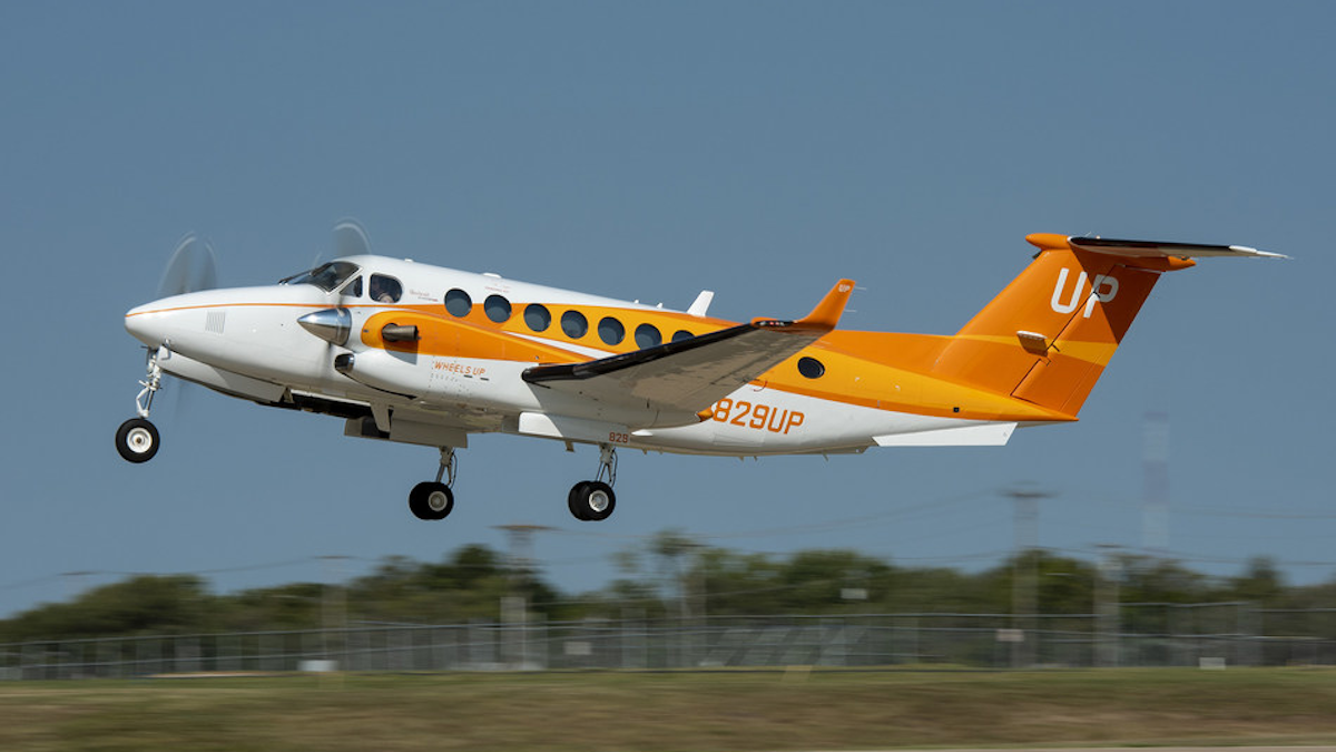 Wheels Up Unveils OneofAKind Orange Beechcraft King Air 350i