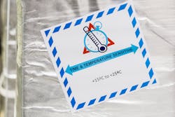 Time and temperature sensitive cargo packaging Time and temperature sensitive cargo packaging