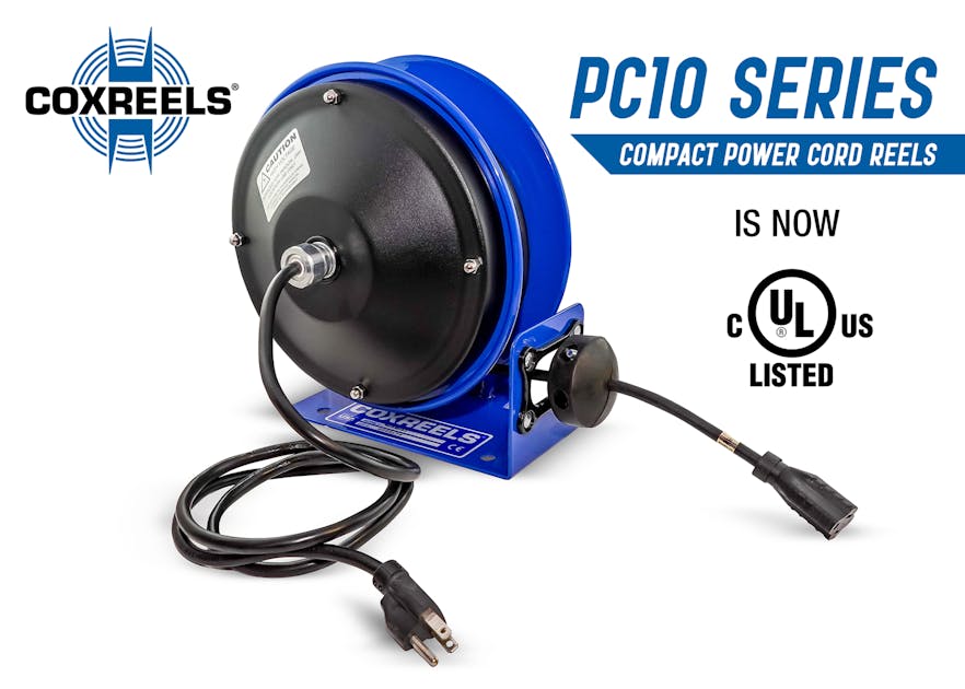 The PC10 Series Power Cord Reel Joins the Line-up of UL Listed