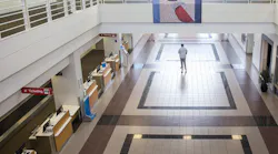 The new American Airlines campus and headquarters includes a training terminal for flight attendants and crew members to practice their customer service skills.