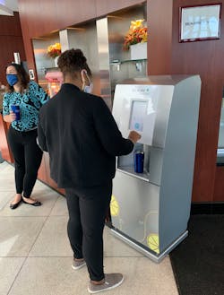 The Elkay Smartwell system allows users to customize their water drinks. The Elkay Smartwell system allows users to customize their water drinks.