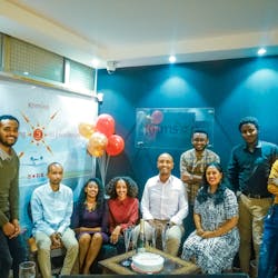 Lemma And His Team Marked Its Milestone With A Small Office Celebration