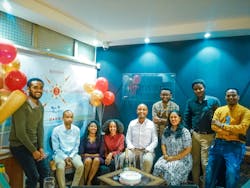 Lemma And His Team Marked Its Milestone With A Small Office Celebration