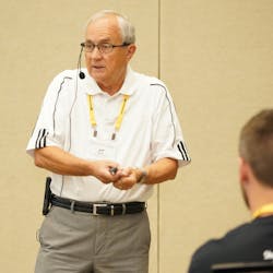 Jeff Derda teaches a class at the 2019 U.S. Shot Peening Seminar and Workshop.