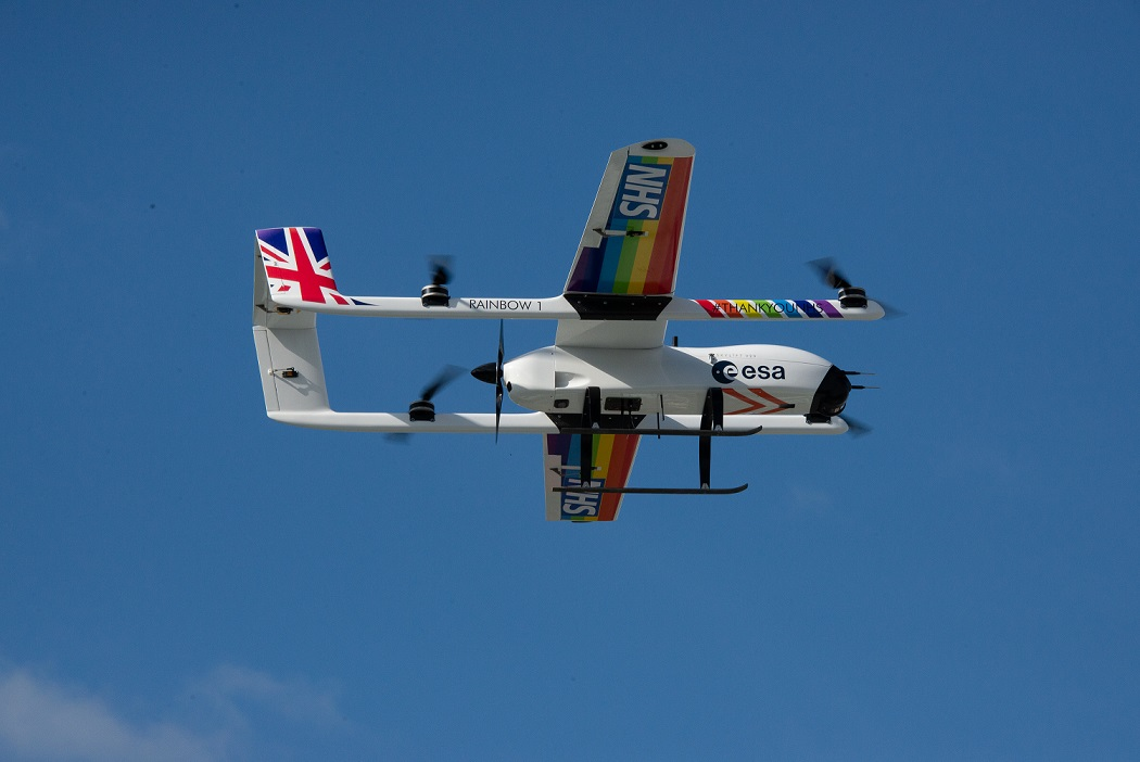 Rainbow One in the air.