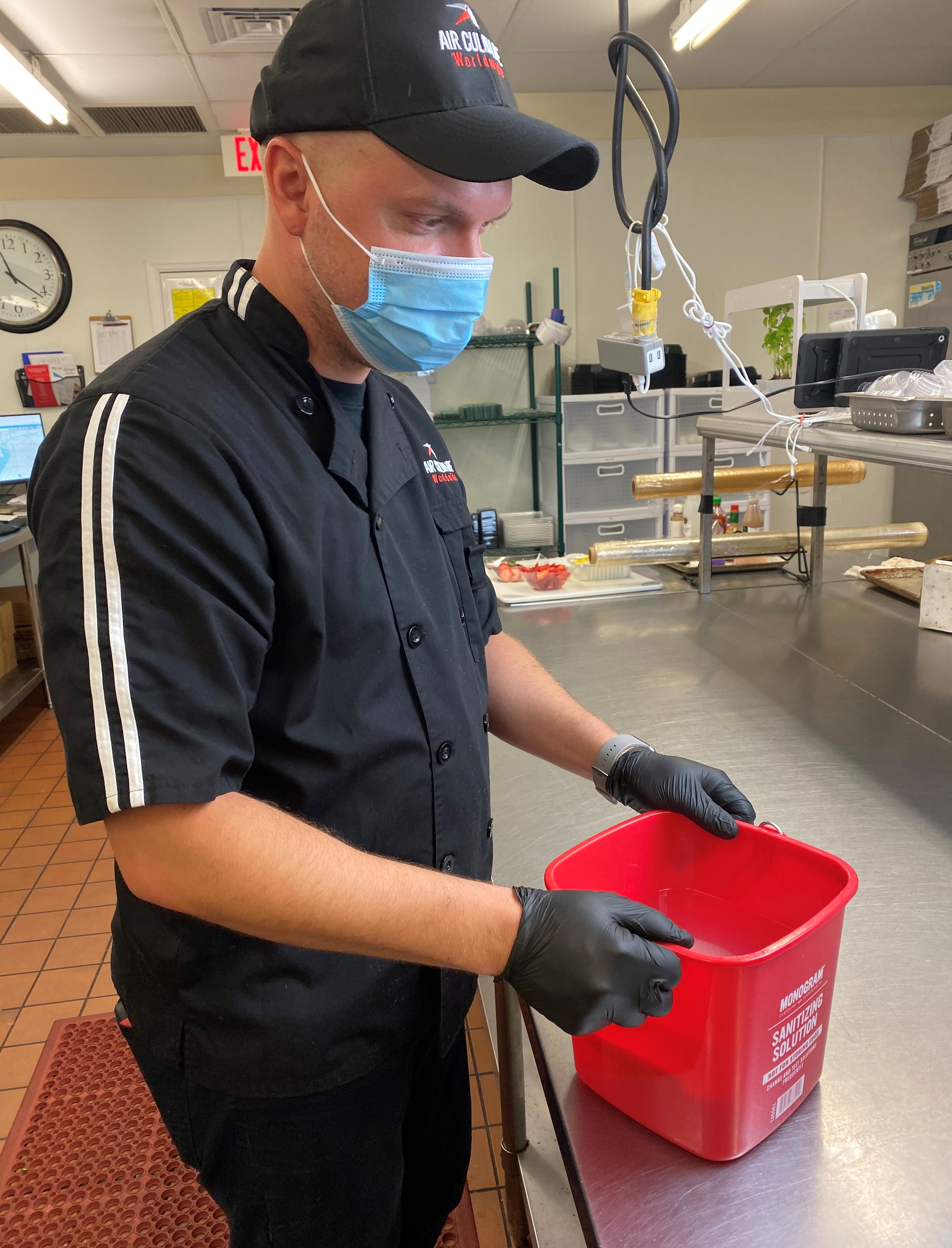 Air Culinaire has enacted strict COVID-19 safety procedures in their kitchen.