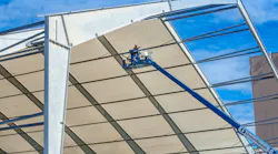 The biggest advancement for modern fabric buildings came several years ago when Legacy Building Solutions took the step of marrying together a tension fabric membrane with a structural steel I-beam frame.