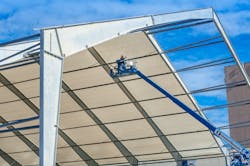 The biggest advancement for modern fabric buildings came several years ago when Legacy Building Solutions took the step of marrying together a tension fabric membrane with a structural steel I-beam frame. The biggest advancement for modern fabric buildings came several years ago when Legacy Building Solutions took the step of marrying together a tension fabric membrane with a structural steel I-beam frame.