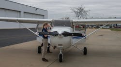 Auburn students in the Department of Aviation &mdash; like 2016 grad Ashley Tucker, shown here during her time on the Plains &mdash; learn all aspects of the aviation business and are training to be the industry&rsquo;s leaders of the future. Tucker is now a First Officer at SkyWest Airlines.