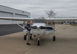 Auburn students in the Department of Aviation — like 2016 grad Ashley Tucker, shown here during her time on the Plains — learn all aspects of the aviation business and are training to be the industry’s leaders of the future. Tucker is now a First Officer at SkyWest Airlines. Auburn students in the Department of Aviation — like 2016 grad Ashley Tucker, shown here during her time on the Plains — learn all aspects of the aviation business and are training to be the industry’s leaders of the future. Tucker is now a First Officer at SkyWest Airlines.