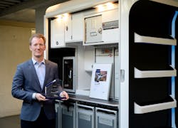 Beat Burlet, CEO Bucher with Airbus Award. Beat Burlet, CEO Bucher with Airbus Award.