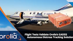 Flight Tests Validate Orolia&rsquo;s Gadss Autonomous Distress Tracking Solution