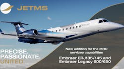 Jet Maintenance Solutions Adds Embraer Erj135 145 And Legacy 600 650 To Its Capabilities