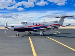 A Boutique Air plane gets ready for take off at the Cavern City Air Terminal. A Boutique Air plane gets ready for take off at the Cavern City Air Terminal.