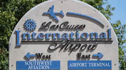 A sign welcomes visitors to the Las Cruces International Airport on Tuesday, Sept. 29, 2020. The city secured $1.1 million in capital outlay in 2019 to improve the airport.