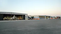 The outside of Constant Aviation's Orlando Sanford International Airport location.