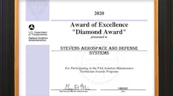 Diamond Award Frame