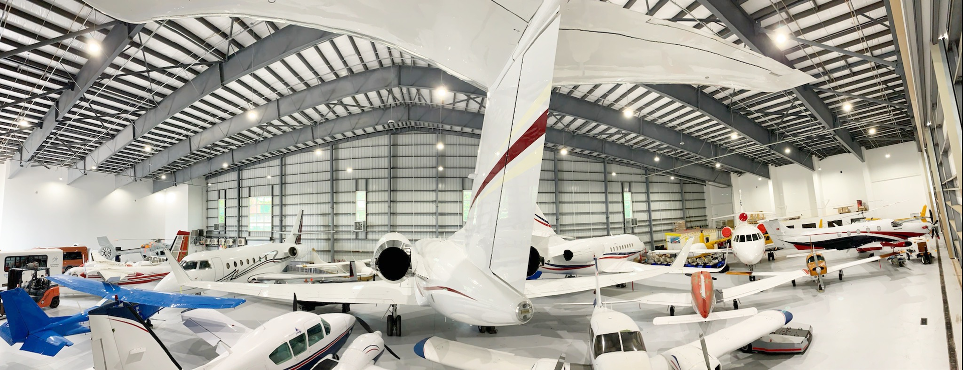 Adding to private jet travel's seclusion and safety, many St. Thomas jet arrivals are in-bound to hangar their jet in Standard Aviation's 24,000 square foot hangar and board their yacht.