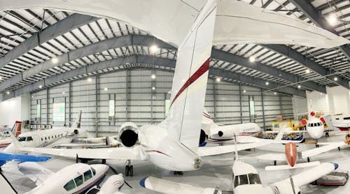 Adding to private jet travel&apos;s seclusion and safety, many St. Thomas jet arrivals are in-bound to hangar their jet in Standard Aviation&apos;s 24,000 square foot hangar and board their yacht.