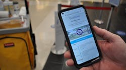 Cleaning information is accessible to travelers via smart devices for more information at Albany International Airport.