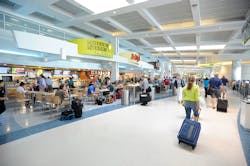 The A/B Food Court at BWI Marshall Airport. The A/B Food Court at BWI Marshall Airport.
