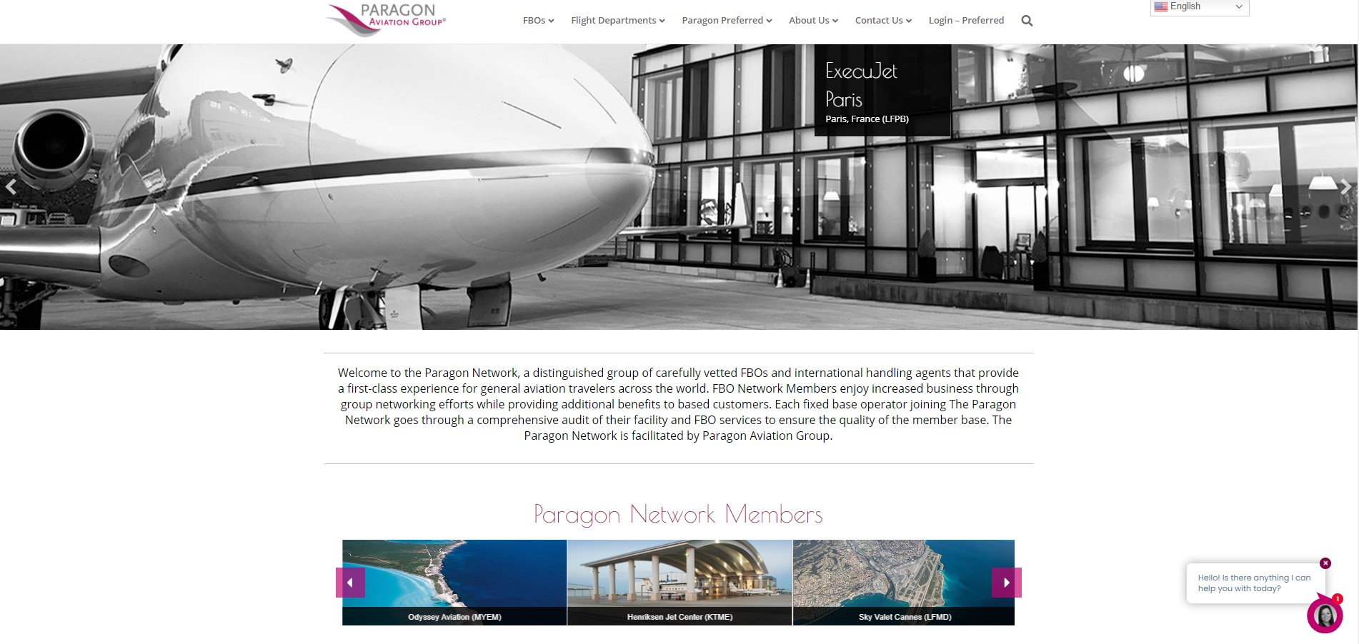 New Website Paragon Aviation Group