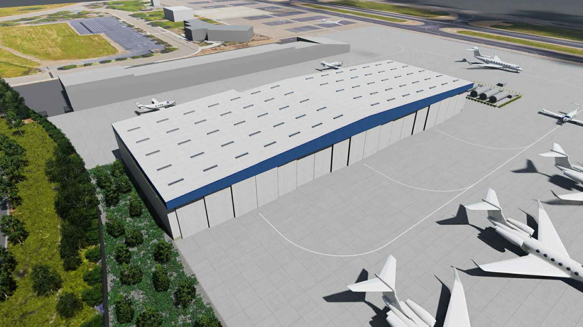 Rendering 2 To Accompany Hangar Construction Underway At Five Rivers Aviation Klvk 60395e83f15c2