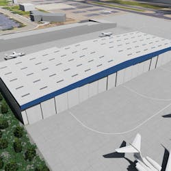 Rendering 2 To Accompany Hangar Construction Underway At Five Rivers Aviation (klvk)