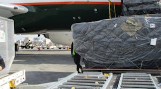TCR equipment in action with EVA AirCargo.