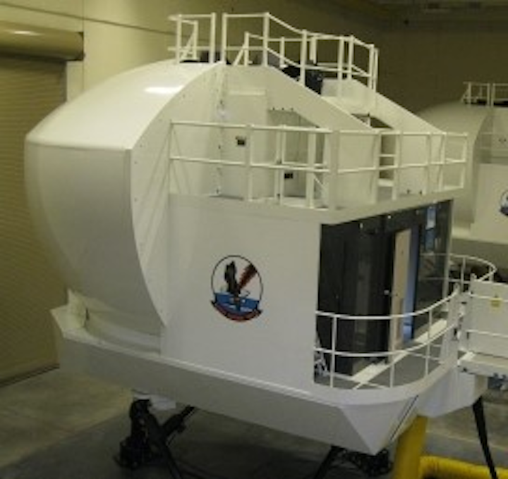 CAE will design and manufacture a P-8A flight simulator for the Royal New Zealand Air Force similar to the P-8A operational flight trainer shown above already delivered to the U.S. Navy.