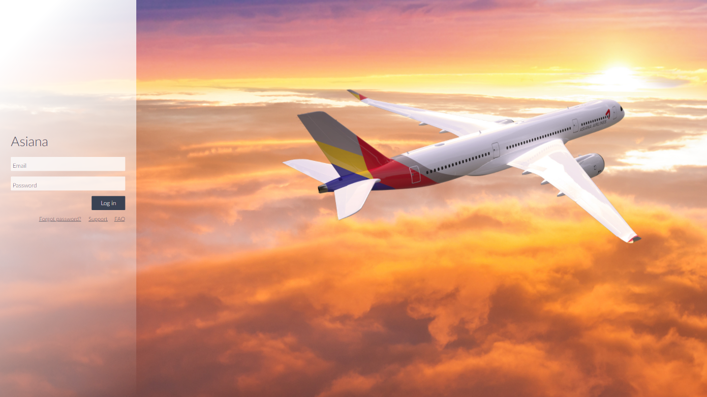Asiana Airlines Screenshot