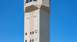 McConnell Air Force Base&apos;s new 10-story air traffic control tower was built just feet away from the site of the base&apos;s former tower.