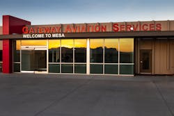 Gateway Aviation Services, the airport-operated FBO, provides all FBO and line services at Phoenix-Mesa Gateway Airport. Gateway Aviation Services, the airport-operated FBO, provides all FBO and line services at Phoenix-Mesa Gateway Airport.