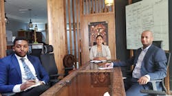 From left to right, Gideon Girmar – Commercial Manager, Helina Teshome – Managing Director and Michael Mesfin – Koncierge Services Manager. From left to right, Gideon Girmar – Commercial Manager, Helina Teshome – Managing Director and Michael Mesfin – Koncierge Services Manager.