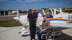 Left Mike Owen Aerobility Chief Flying Instructor With Arthur Williams Who Will Join The Armchair Airshow Team