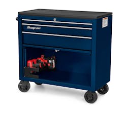 Snap On Industrial Three Drawer Workstation Cart