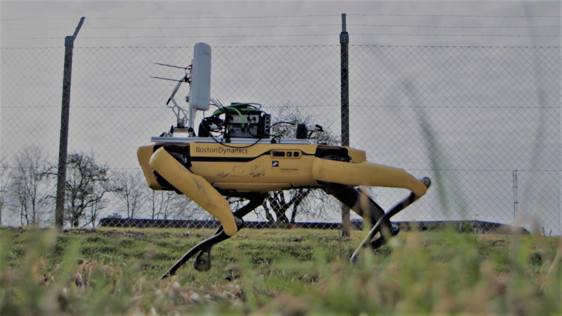 Spot The Robot Patrols Hca Airport Perimeter Fencing 6046498e5b67f