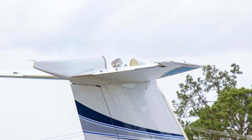 The Plane Simple Ku Band Tail Mount Antenna Installed On Sd Gulfstream Aircraft For Validation