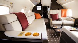 The layout of every VistaJet plane is exactly the same. No matter where in the world its customers are, they know exactly what to expect.
