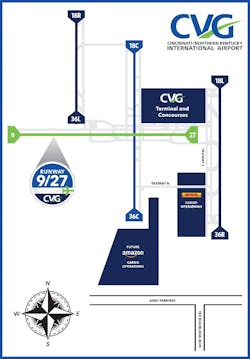 The Cincinnati/Northern Kentucky International Airport began the rehabilitation of runway 9/27 in March. The Cincinnati/Northern Kentucky International Airport began the rehabilitation of runway 9/27 in March.