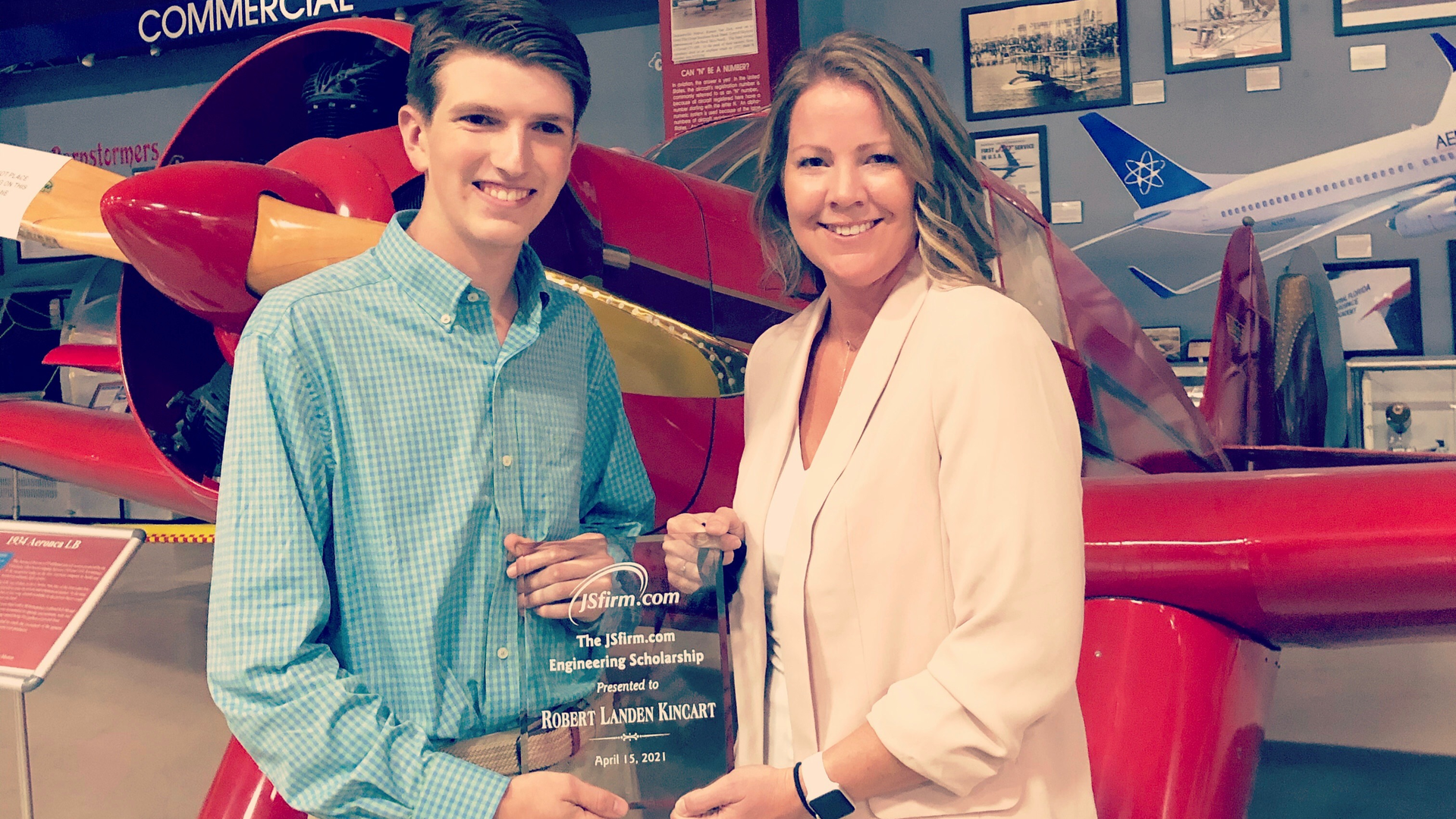 J Sfirm com Scholarship Winner '21 Landon