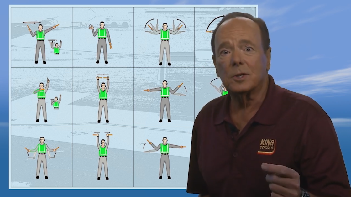 John King Instructing Aircraft Marshalling