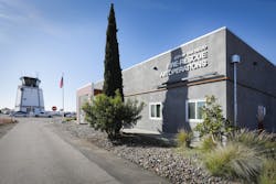 The new San Diego Fire-Rescue Department Air Operations Building at Montgomery-Gibbs Executive Airport in Kearny Mesa, December 12, 2019, in San Diego, California. The new San Diego Fire-Rescue Department Air Operations Building at Montgomery-Gibbs Executive Airport in Kearny Mesa, December 12, 2019, in San Diego, California.