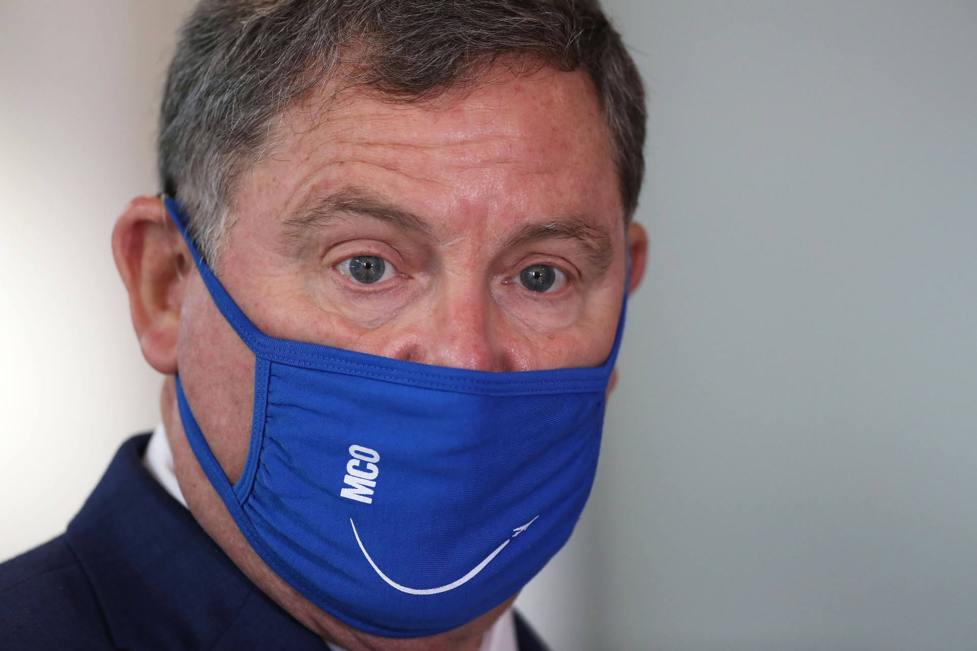 Phil Brown, CEO of the Greater Orlando Aviation Authority, speaks during a press conference on the travel outlook for the Thanksgiving holiday, on Wednesday, November 18, 2020.