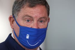 Phil Brown, CEO of the Greater Orlando Aviation Authority, speaks during a press conference on the travel outlook for the Thanksgiving holiday, on Wednesday, November 18, 2020. Phil Brown, CEO of the Greater Orlando Aviation Authority, speaks during a press conference on the travel outlook for the Thanksgiving holiday, on Wednesday, November 18, 2020.