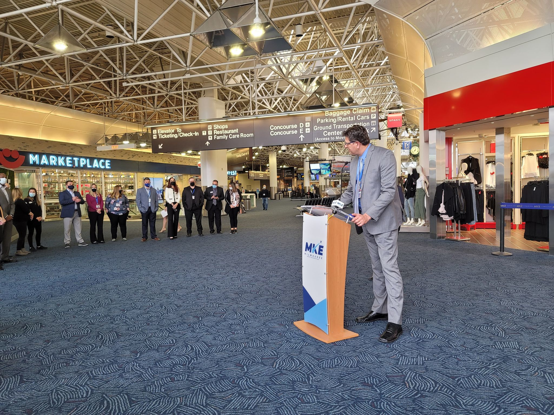 Airport Director Gives Remarks 607f4d341973c