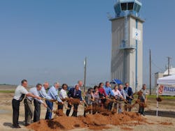 Regional leaders officially broke ground on the new terminal building at North Texas Regional Airport Monday. New new $3.7 million project will provide modernized services to the airport and its business clients. Regional leaders officially broke ground on the new terminal building at North Texas Regional Airport Monday. New new $3.7 million project will provide modernized services to the airport and its business clients.