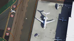 Planes on the ground at McClellan-Palomar Airport.