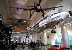 The Boeing 727 exhibit 'Take Flight' at the Museum of Science and Industry in Chicago, has been revised and renovated. The Boeing 727 exhibit 'Take Flight' at the Museum of Science and Industry in Chicago, has been revised and renovated.
